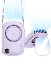 Ventilador de pescoço portátil Gaiatop Mini recarregável com display LED