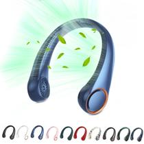 Ventilador de pescoço portátil PenKou 360 Cooling 3 velocidades 4000mAh azul
