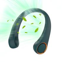 Ventilador de pescoço portátil PenKou 360 Cooling 3 velocidades verde escuro Ventilador de pescoço portátil PenKou 360 Cooling 3 velocidades verde escuro