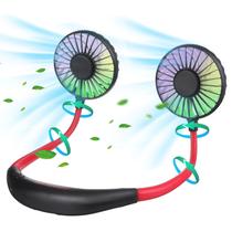 Ventilador de pescoço portátil, portátil, sem usar as mãos, mini USB, recarregável, pessoal