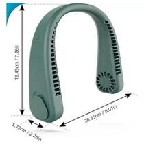 Ventilador De Pescoco Portatil Recarregavel 3 Velocidades