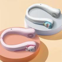 Ventilador de Pescoço Portátil Recarregável Infantil Silencioso, 3 Velocidades, Sem Lâminas Ventilador de Pescoço Portátil Recarregável Infantil Silencioso, 3 Velocidades, Sem Lâminas