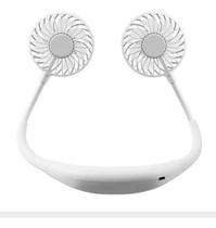 Ventilador De Pescoço Portatil Recarregavel Micro Usb Branco
