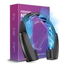 Ventilador de pescoço Slientspin AI Portable 360 Cooling 6 Velocidades Preto Ventilador de pescoço Slientspin AI Portable 360 Cooling 6 Velocidades Preto