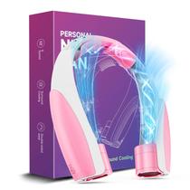 Ventilador de pescoço Slientspin AI Portable 6 velocidades 8000mAh rosa Ventilador de pescoço Slientspin AI Portable 6 velocidades 8000mAh rosa