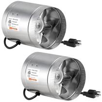 Ventilador de reforço de dutos em linha iPower 6 polegadas 240 CFM com cabo Ventilador de reforço de dutos em linha iPower 6 polegadas 240 CFM com cabo