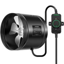 Ventilador de reforço em linha VIVOSUN 8" 430 CFM com controlador de velocidade