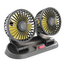 Ventilador de refrigeração de carro de cabeça dupla 12V/24V para veículos