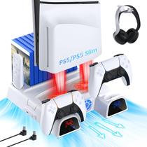 Ventilador de refrigeração PS5/PS5 Slim Stand NexiGo, carregador duplo