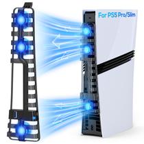Ventilador de resfriamento automático Klipdasse para PS5 Pro/Slim com porta USB 3.0 Ventilador de resfriamento automático Klipdasse para PS5 Pro/Slim com porta USB 3.0