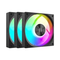 Ventilador De Resfriamento De Chassi 12V 12CM PWM ARGB 25MM 800-2200RPM Preto E Branco UPSIREN