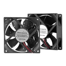 Ventilador de resfriamento PANO-MOUNTS 80mm 12V DC 8025 High Airflow, pacote com 2 unidades Ventilador de resfriamento PANO-MOUNTS 80mm 12V DC 8025 High Airflow, pacote com 2 unidades