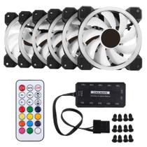 Ventilador de Resfriamento para CPU com LED RGB Silencioso 120mm - Controle Remoto Ventilador de Resfriamento para CPU com LED RGB Silencioso 120mm - Controle Remoto