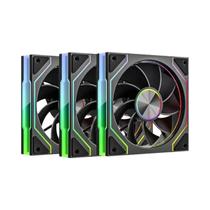 Ventilador De Resfriamento Silencioso ARGB PWM De 12cm, 45.2CFM, Grande Volume De Ar, Ventilador