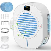 Ventilador de secador interno Kiss Core Upgrade 4 em 1, caixa de ventilação do secador com desumidificador para proteger móveis, kit de ventilação do secador para secador elétrico, coletor de fiapos do secador, display inteligente de temperatura e umidade