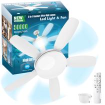 Ventilador de Soquete WZZIW 32" 3000 Lumens com Controle Remoto e Dimmer Ventilador de Soquete WZZIW 32" 3000 Lumens com Controle Remoto e Dimmer