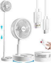 Ventilador de suporte AiCase telescópico portátil dobrável com bateria de 7200mAh Ventilador de suporte AiCase telescópico portátil dobrável com bateria de 7200mAh