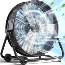 Ventilador de tambor industrial LifePlus 24 polegadas 8900 CFM 320W 3 velocidades