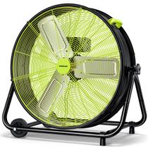 Ventilador de tambor industrial VAGKRI 24 polegadas 320W de alta velocidade verde Ventilador de tambor industrial VAGKRI 24 polegadas 320W de alta velocidade verde