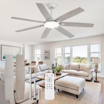 Ventilador de Techo Fanbulous 157 cm con Luz LED y Control Remoto para Interior/Exterior