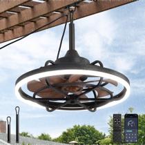 Ventilador de Techo Fanbulous 20" Resistente a la Intemperie con Luz, Control Remoto y APP