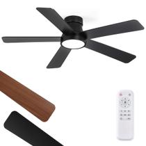 Ventilador de Techo Fanbulous 48" Motor DC Negro 3CCT con Control Remoto