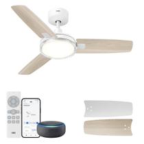 Ventilador de techo inteligente Dreo de 42 pulgadas con luces, color blanco Ventilador de techo inteligente Dreo de 42 pulgadas con luces, color blanco