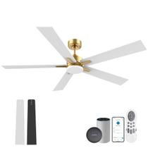 Ventilador de techo Lorpies 72" inteligente con control por voz y regulable Ventilador de techo Lorpies 72" inteligente con control por voz y regulable