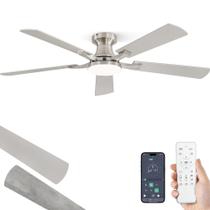 Ventilador de Techo ZMISHIBO 52" Regulable con LED 20W y Control por App Ventilador de Techo ZMISHIBO 52" Regulable con LED 20W y Control por App