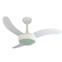 Ventilador de Teto 2003 Silencioso com Luminária Branco Infinity 03 Pás Mdf 127v