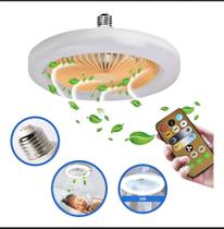 Ventilador de Teto 36W C/ Luzes Led integrada E27 Remote Com Temporizador de Ventilação Bivolt