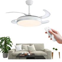 Ventilador de Teto 4 Lâminas 6 Velocidades 110220V Com Luz LED Abajur Refresque e Ilumine seu Ambiente Ventilador de Teto 4 Lâminas 6 Velocidades 110220V Com Luz LED Abajur Refresque e Ilumine seu Ambiente
