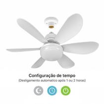 Ventilador de Teto 6 Pás Branco com Controle Remoto e Super Ventilação Ventilador de Teto 6 Pás Branco com Controle Remoto e Super Ventilação
