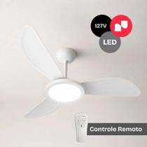 Ventilador de Teto 96cm com LED Controle Remoto 127V 3 Velocidades Exaustão