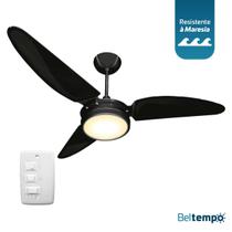 Ventilador de Teto à Prova de Maresia Umidade Pás Policarbonato LED Amarelado 3000K Beltempo Maris Ventilador de Teto à Prova de Maresia Umidade Pás Policarbonato LED Amarelado 3000K Beltempo Maris