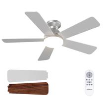 Ventilador de teto Addlon 42" Low Profile Light Remote Silver Ventilador de teto Addlon 42" Low Profile Light Remote Silver
