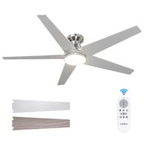 Ventilador de teto adicional de 132 cm Low Profile Light Remote Dimmable Ventilador de teto adicional de 132 cm Low Profile Light Remote Dimmable