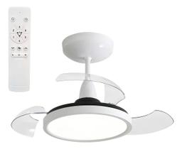 Ventilador De Teto Aliseu Retrátil Mid Branco Diâmetro 70 Cm Quantidade De Pás 3