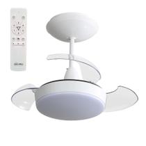 Ventilador de teto aliseu retrátil pro com controle remoto bivolt branco