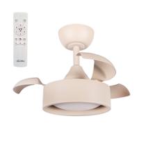 Ventilador de teto aliseu retrátil tulipa areia bivolt com controle remoto