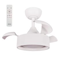 Ventilador de teto aliseu retrátil tulipa branco bivolt com controle remoto Ventilador de teto aliseu retrátil tulipa branco bivolt com controle remoto