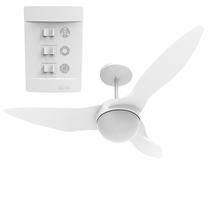 Ventilador de teto Aliseu Terral Branco com controle de parede