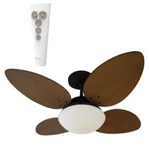 Ventilador de Teto Aliseu Vime Mogno com Controle Remoto