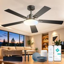 Ventilador de Teto Amico 132 cm com Luz Inteligente, Controle Remoto, WiFi e Alexa Ventilador de Teto Amico 132 cm com Luz Inteligente, Controle Remoto, WiFi e Alexa