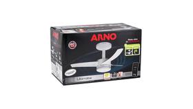Ventilador De Teto Arno Ultimate Branco Com 3 Pás De Acrílico 127 v