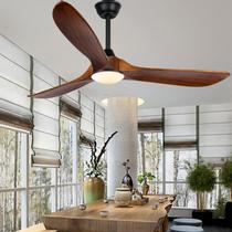 Ventilador de teto AUNLPB 52" de madeira para uso interno/externo com motor DC