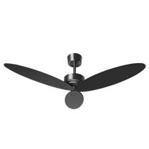 Ventilador de Teto Borgonha Escovado Pás Preto Fosco 130W 127V Tron Ventilador de Teto Borgonha Escovado Pás Preto Fosco 130W 127V Tron