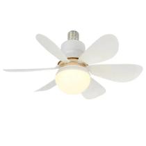 ventilador de teto, Branco com luz controle remoto 30w 42 cm - opsshopping