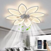 Ventilador De Teto Com Controle Remoto De Luzes LED Intelar 78cm 3000k-6000k