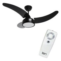 Ventilador de Teto com Controle Remoto e Timer Preto Tron